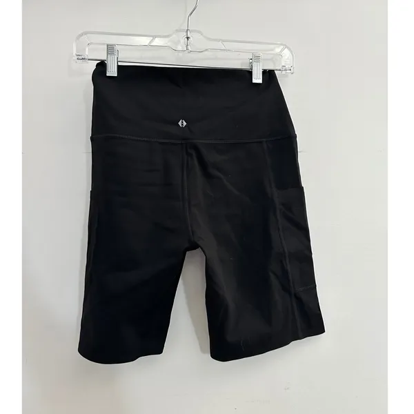Tavi Stash & Dash Biker Shorts Ebony Black Medium Activewear Gym Hiking NWT - Image 2