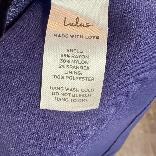NWT Lulus Don't Tell 'Em Bodycon Midi Dress in Navy‎ Blue Size Small - Image 9