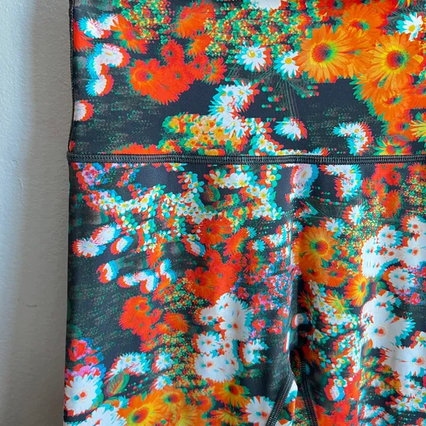 Offline By Aerie Floral Leggings‎ Yoga Athleisure Hiking - Image 4
