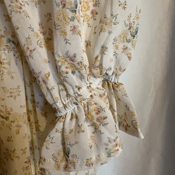 Altar'd State Prairie Dress Small Long Floral Smocked Tiered Cottagecore‎ Maxi - Image 5