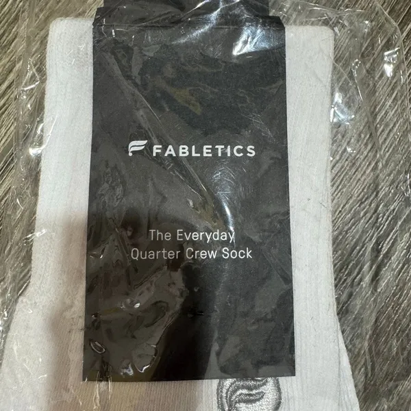 Fabletics the everyday quarter crew socks classic white l/xl - Image 2