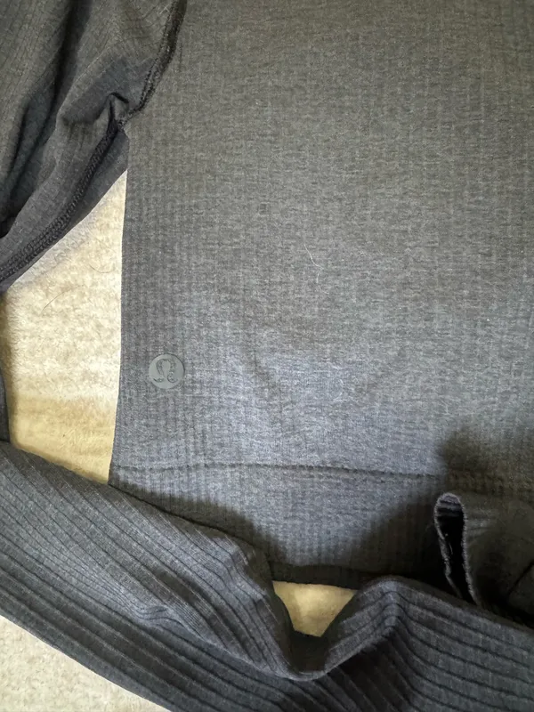 lululemon ebb to street long sleeve dark gray size 6 - Image 4