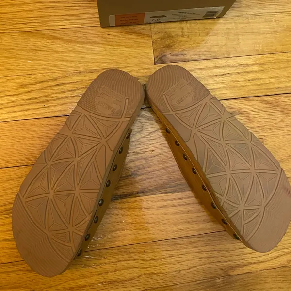Kalso Earth Shoes Serenity Tan Leather light brown Buckle Slide Sandals 7.5 - Image 3