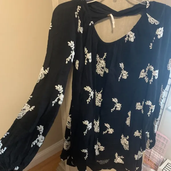 Free People Long Sleeve Floral Dress - Image 4