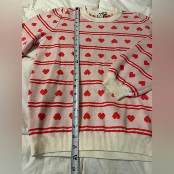 ICHI Brielle Jacquard Long Sleeve Pullover Sweater - Image 11