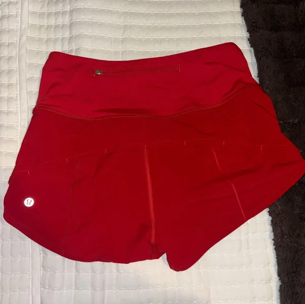 Lululemon Speed Shorts 2.5" Red - Image 3
