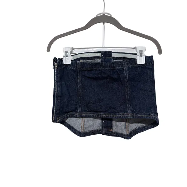 Abercrombie & Fitch Denim Button Front Top XS - Image 4