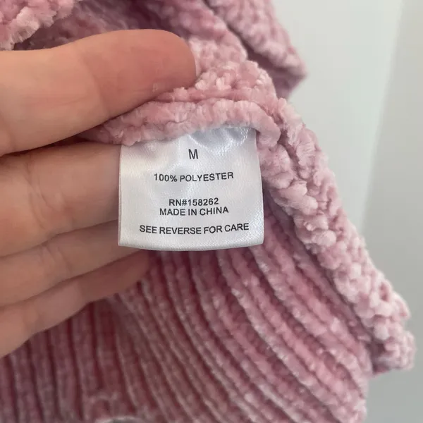 Altar'd State pink chenille sweater Sz Medium - Image 8