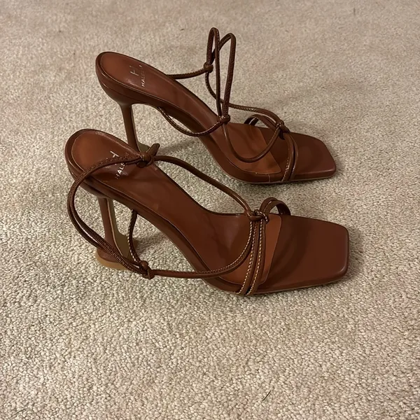 Halston Heels Brown Size 9 - Image 4