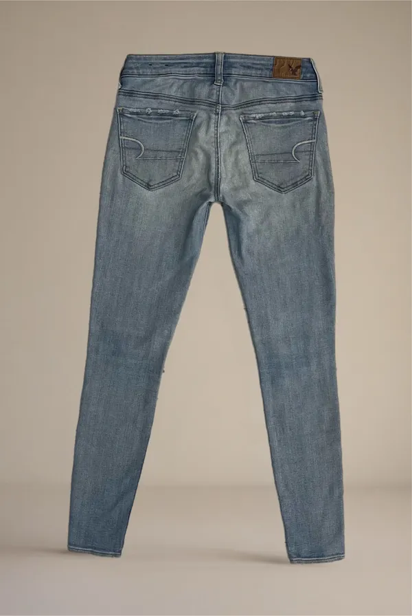 👖 American Eagle Outfitters Light Wash Super Stretch Jeggings - Image 4
