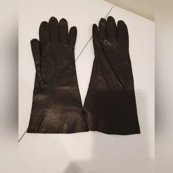 Max Mayer Leather Gloves Made In Italy - Image 2