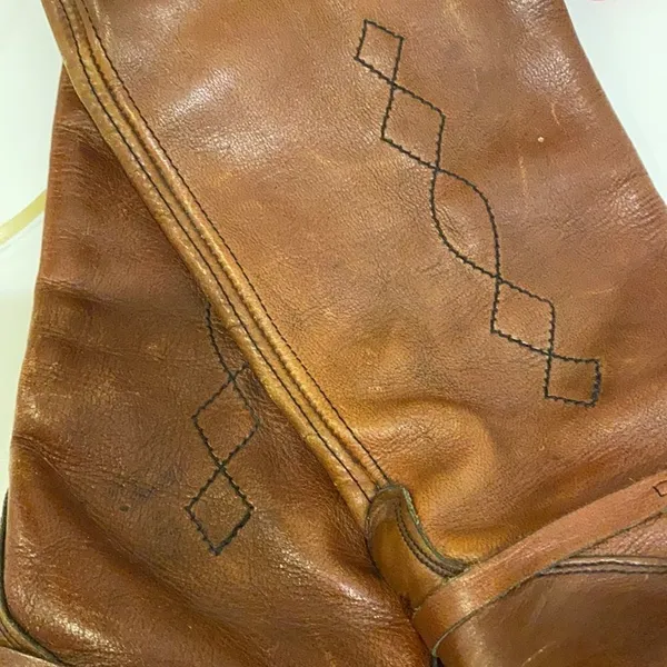 Vintage Wrangler Western Hippie Boots 70s‎ 80s Boho A8 - Image 14