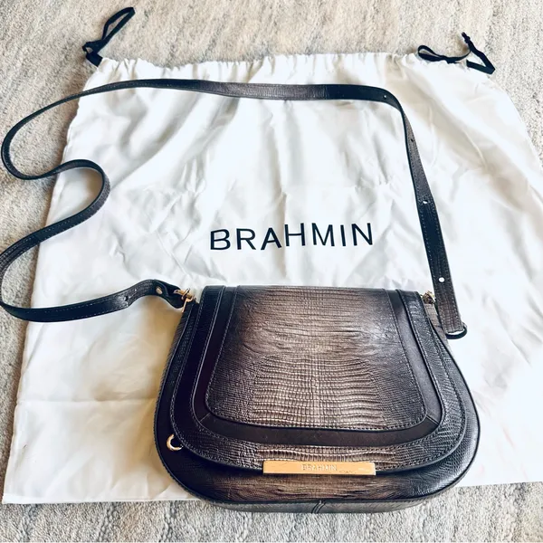 Brahmin Sm Nadine Leather Crossbody Nightfall Sven - Image 6