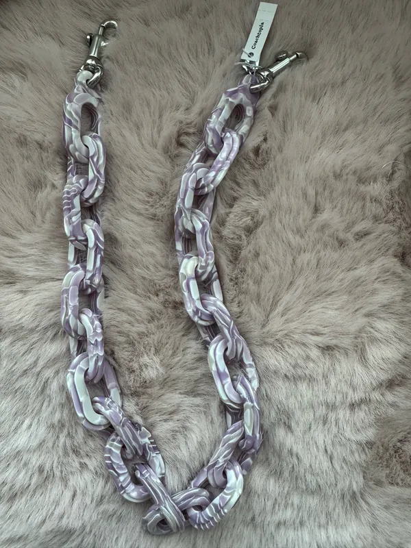 Coach Resin Short Chain Strap ck544 purple - Image 3