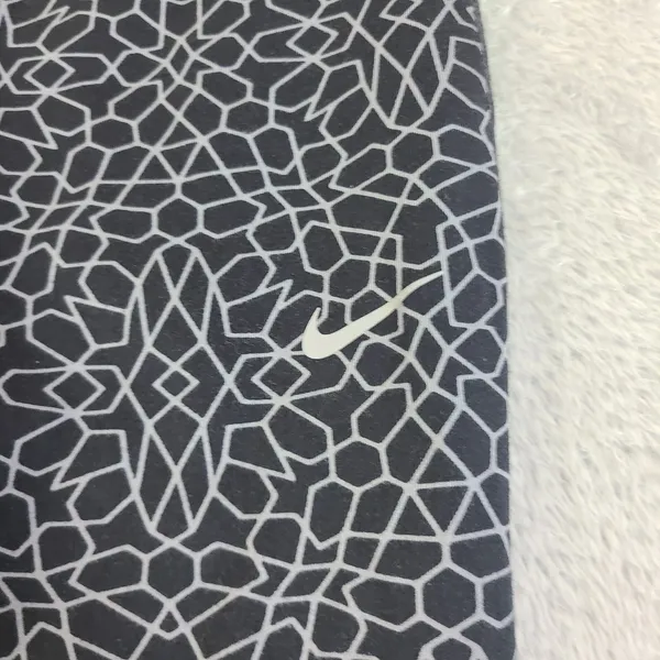 Nike Dri-Fit Running Capri Leggings Black Reflective Print Women's Size Small - Image 3