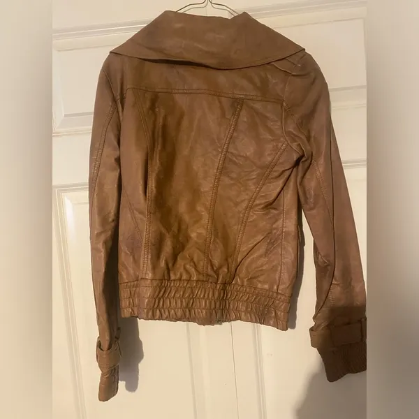 Brown Leather Jacket - Image 7
