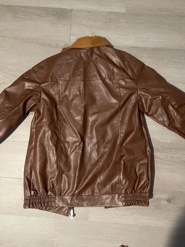 Leather jacket Brown Size XS - Image 2