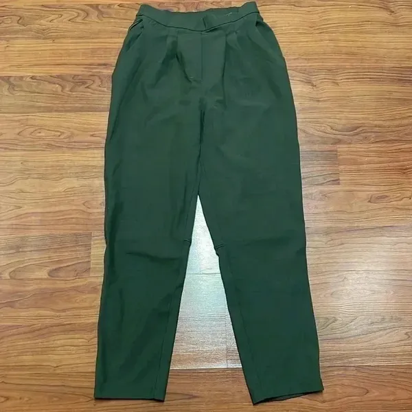 Lululemon Army Green Essential High-Rise Trouser size 4 - Image 4