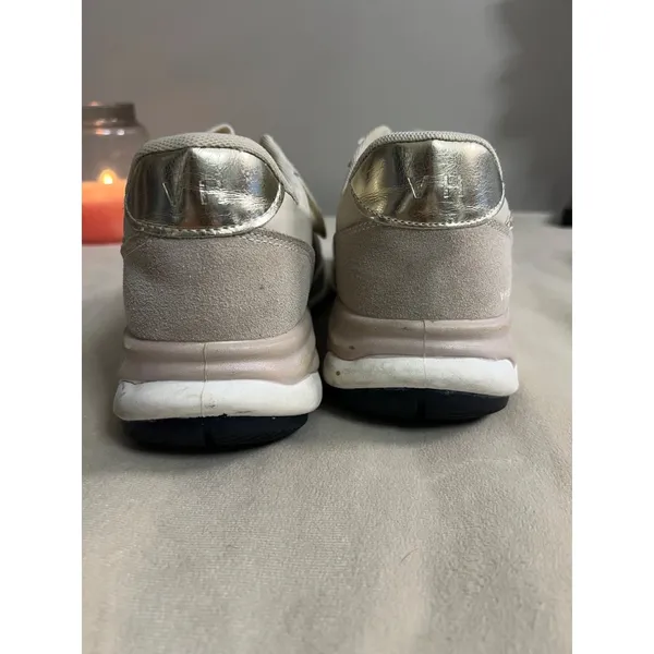 Vintage Havana Glitter Star Sneakers Beige & White Womens Size 8.5 Chic Comfy Sh - Image 3