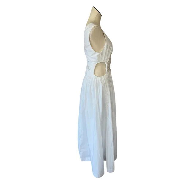 NWT Abercrombie & Fitch Fiore One Shoulder Maxi Dress Cutout High Slit M - Image 8
