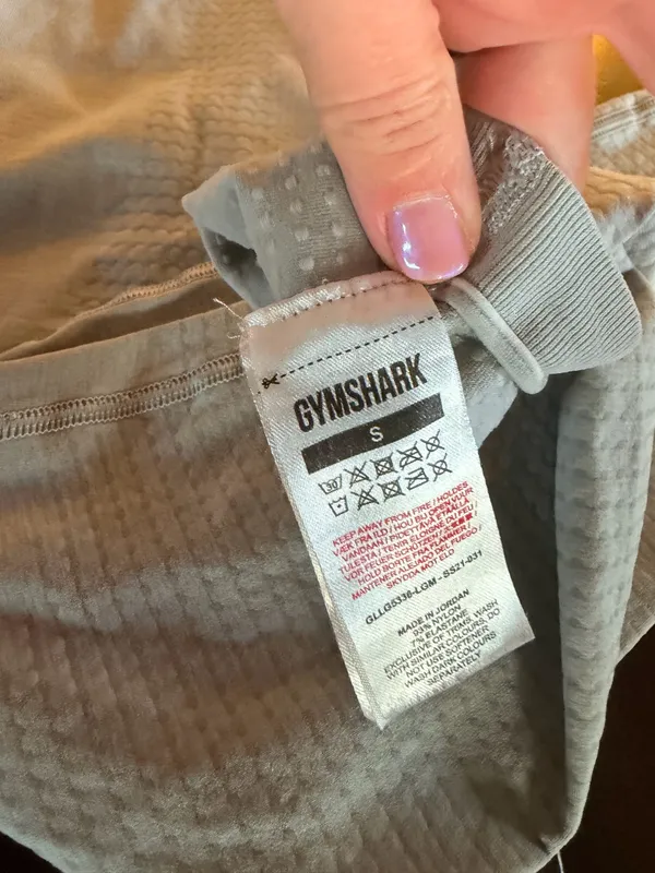 Gymshark Women’s Small Seamless High Rise Leggings Gray Athleisure Workout - Image 2