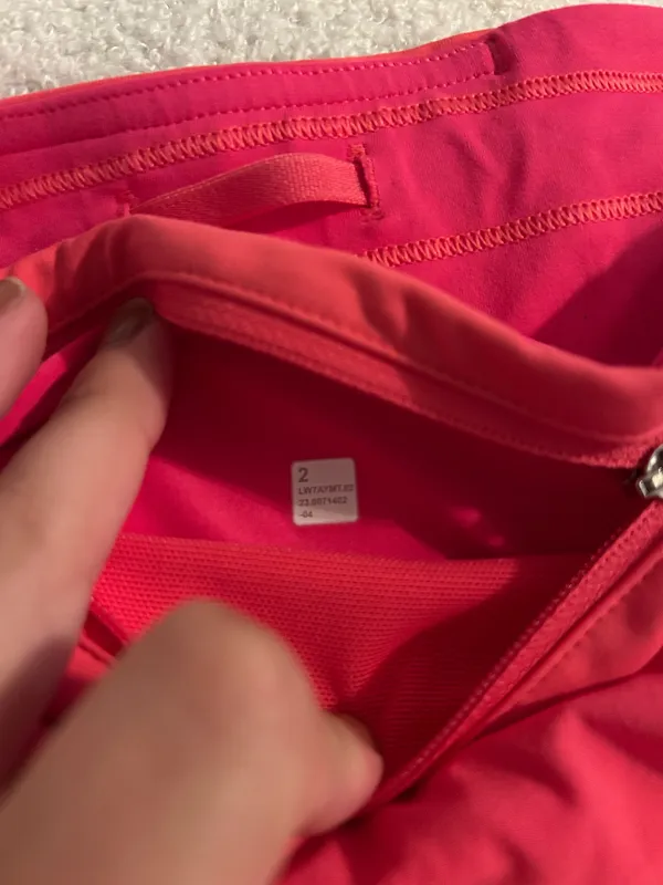 Hot pink Lululemon High-Rise Shorts - Image 4