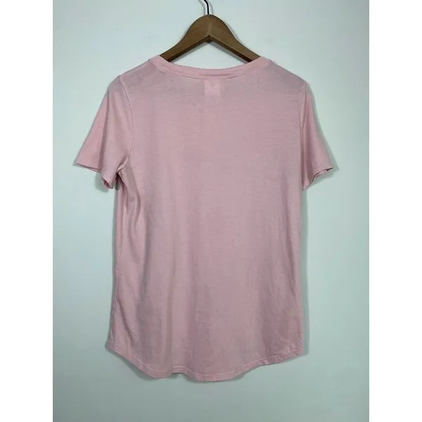 PINK Victoria’s Secret Light Pink Crewneck Tee Shirt Size M - Image 2