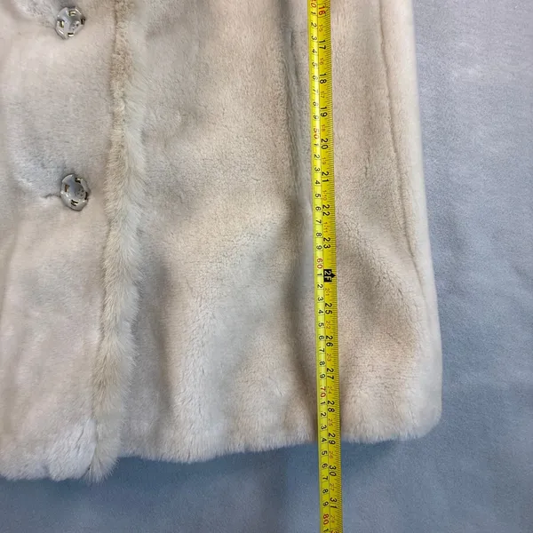 Sportowne Ultra Seal Faux Fur Coat Beige Jacket Women 10 Vintage Mobwife - Image 6