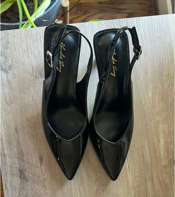 Kitten Heels Black Size 8 - Image 4