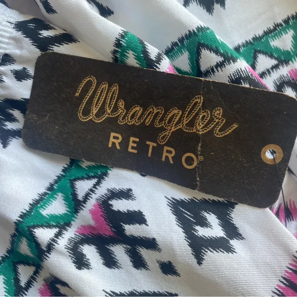 Wrangler Retro Off‎ Shoulder Long Sleeve Elastic Women’s Top Plus Size Size XXL - Image 11