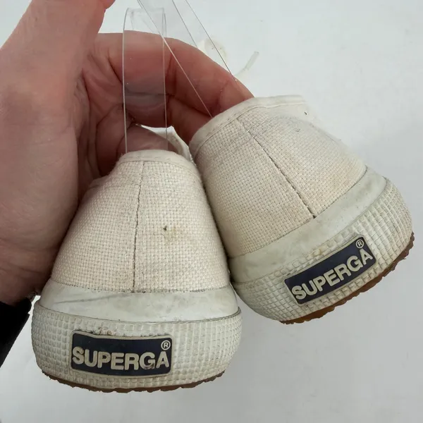 Superga 2750 Cotu Classic Women Size 39 White Canvas‎ Sneakers Minimalist Casual - Image 5