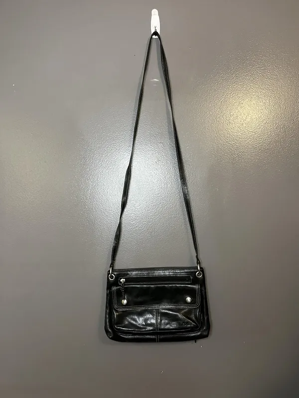 Fossil Crossbody Bag Womens Leather Organizer Purse Adjustable Strap Multiple Po - Image 2