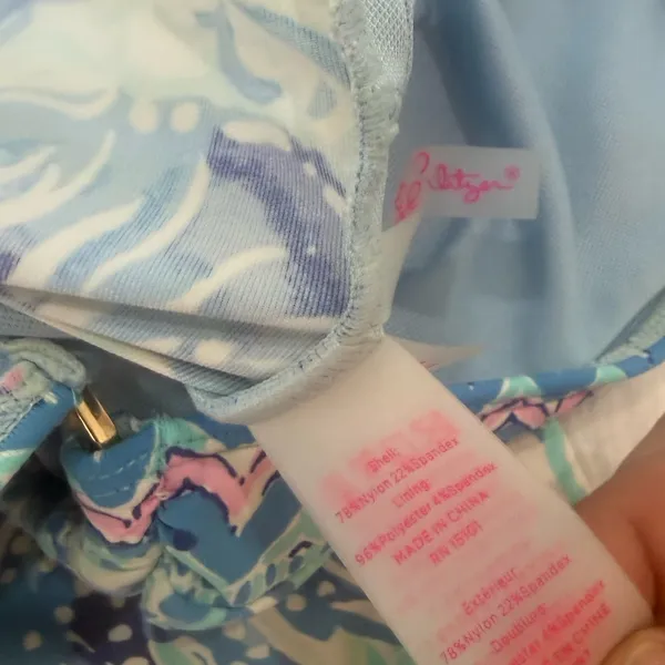 Lilly Pulitzer Brenta Tankini Top Multi Saltwater Blue Women’s Size 4 - Image 6