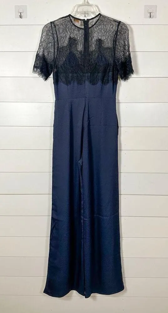 NEW Foxiedox Nixie Lace Wide Leg Illusion Neck Jumpsuit, NWT, Size XS, MSRP $189 - Image 10