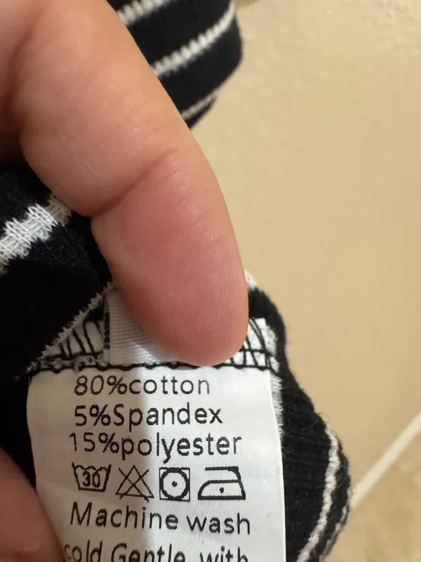 Striped Ribbed Button - Image 7