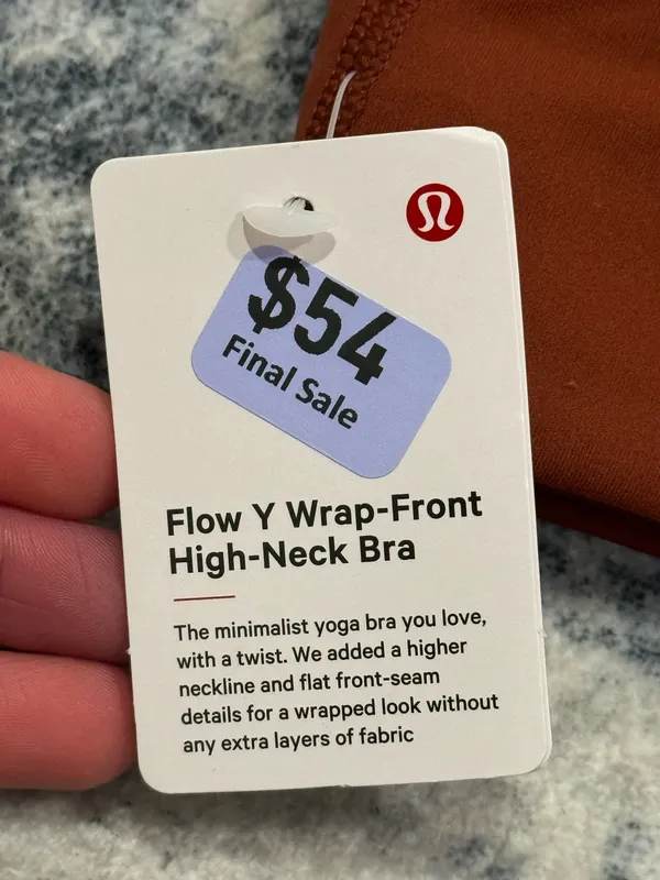 Lululemon Flow Y Wrap Front High Neck Bra - Image 6