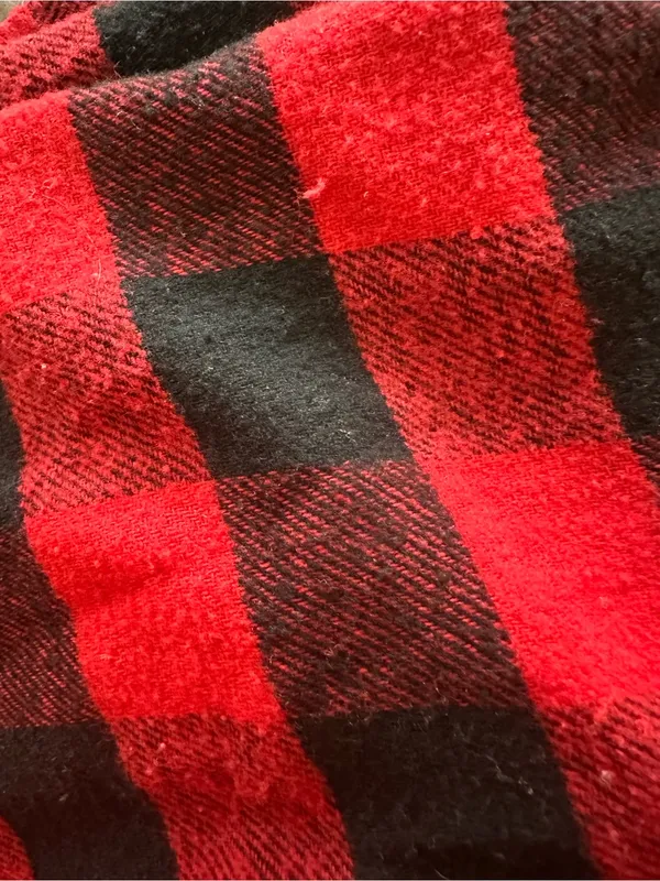 Ci Sono Red and Black Buffalo Plaid Flannel Jacket - Image 3