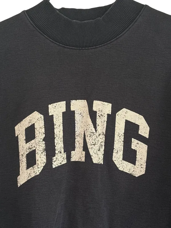 Anine Bing Bradie Sweatshirt in Navy Blue Large Womens Pullover - Image 8