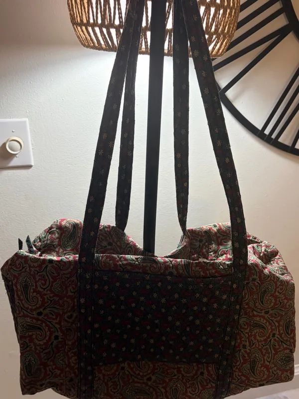 Paisley Everyday Tote Bag in Burgundy - Image 4