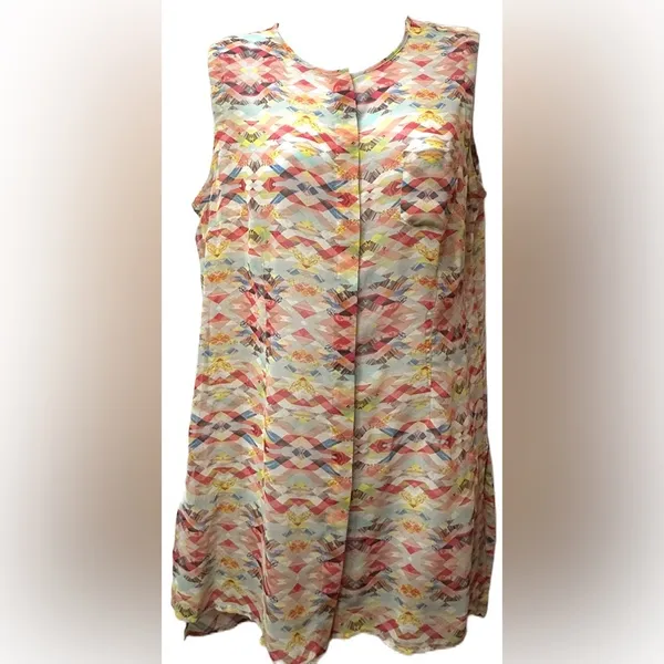Cabi By Anthropologie‎ Top Avery Southwestern Button Down Medium Blouse - Image 9