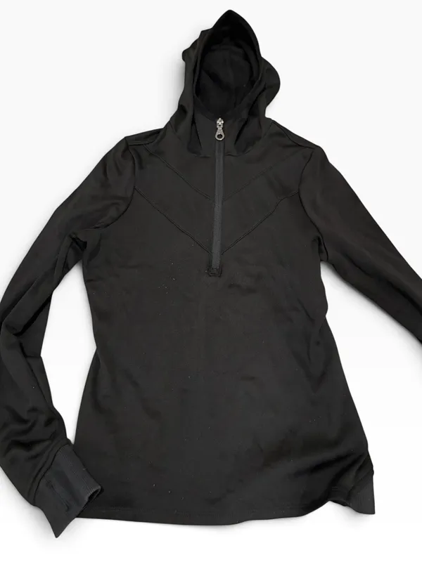 JoyLab Women's Black Half-Zip Hoodie Pullover - Image 2