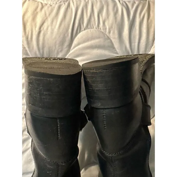 FRYE Black Leather Riding Boots Size 5.5 B with Zipper - Image 11