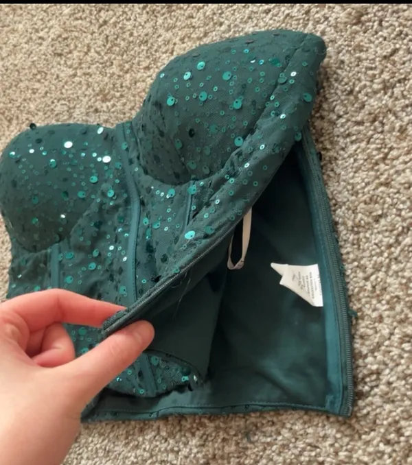 Lulus sequin strapless top - Image 4