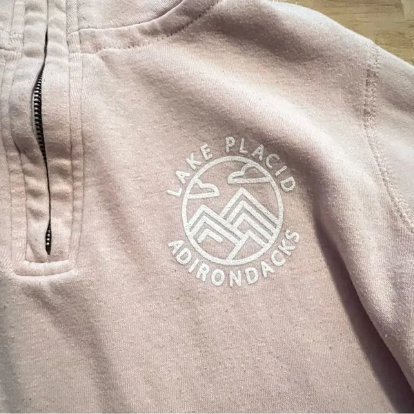 Lake Placid Light Pink Quarter Zip Pullover Women’s Small Pink - Image 2