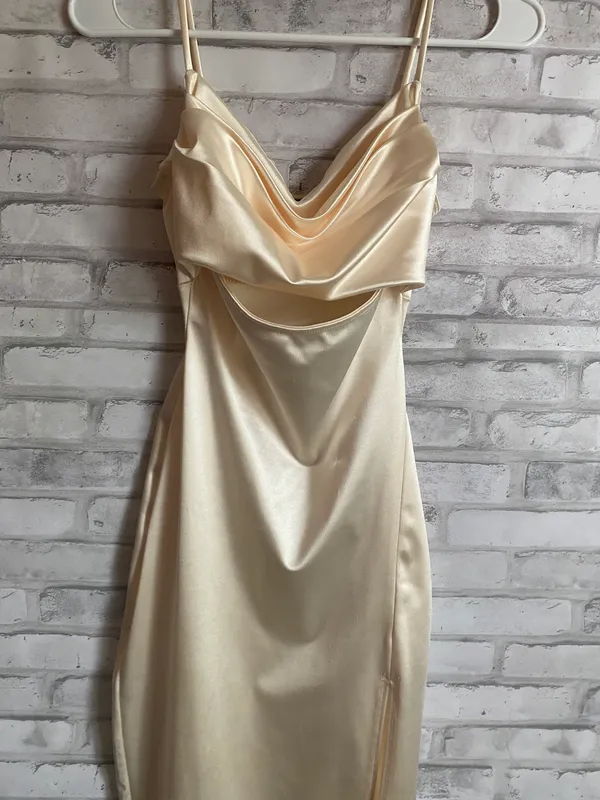 Windsor champagne midi dress - Image 8