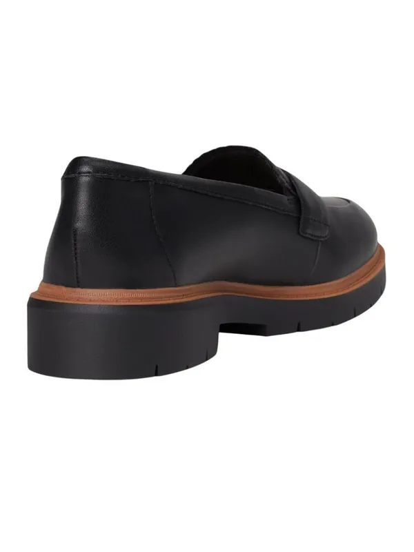 Clarks Westlynn Glow Penny Loafer 26184333 Black Leather 5M - Image 16