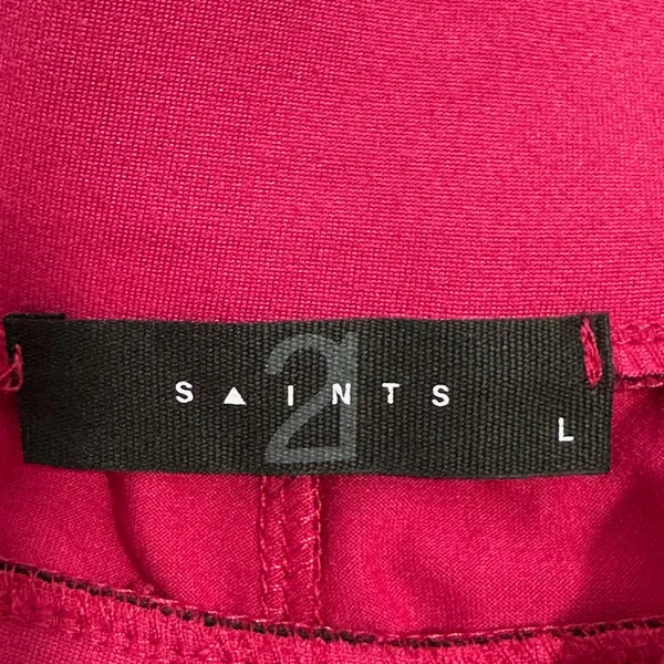 2 Saints Magenta‎ Pink Wide Leg Palazzo Pants High Rise Pleated KS102 Large - Image 3