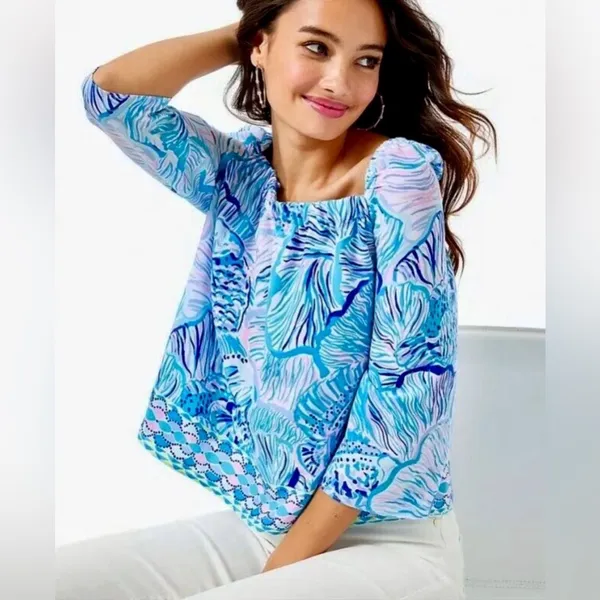 Lilly Pulitzer Lizzie Top - Image 3