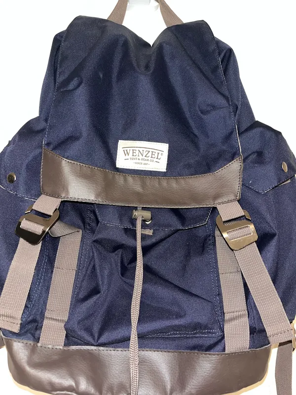 Wenzel Navy Blue Hiking Camping Backpack Outdoor Travel Daypack - Image 3