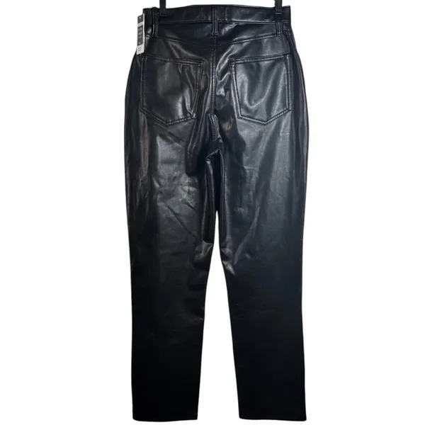Abercrombie & Fitch Black 90s Straight Ultra High Rise Jeans Womens 6 Long NWT - Image 2